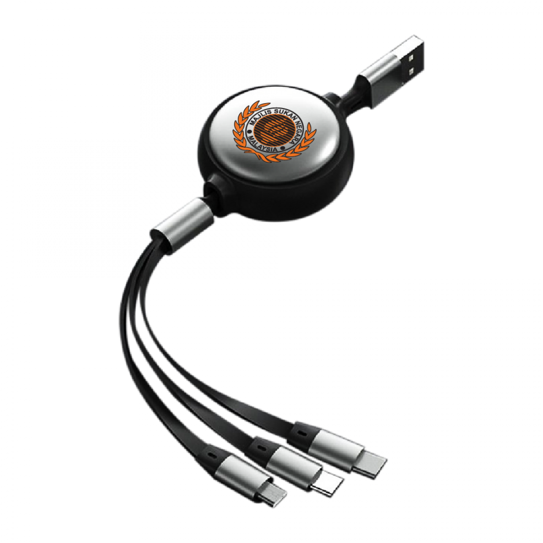 3-in-1 Retractable Multi Charging Cable